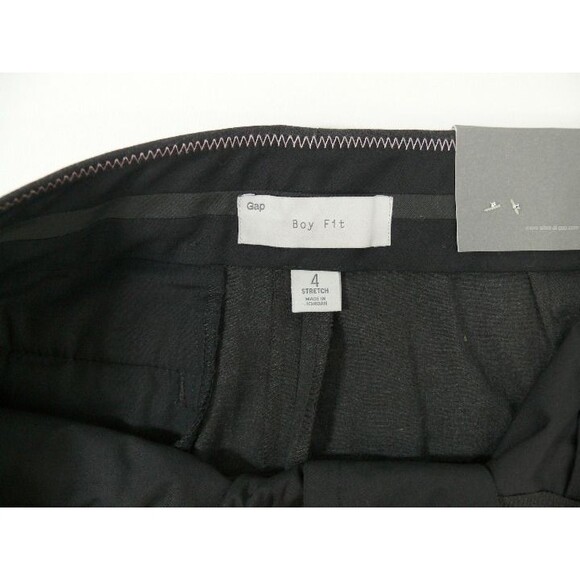 NWT GAP dress pants tux time boy fit tuxedo stripe tapered leg slouch sz 4 - Picture 4 of 6